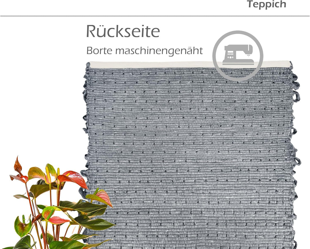 Lashuma Badeteppiche waschbar Rauch - Grau, extra weiche, Flauschiger Badvorleger 50x70 cm 50x70 cm