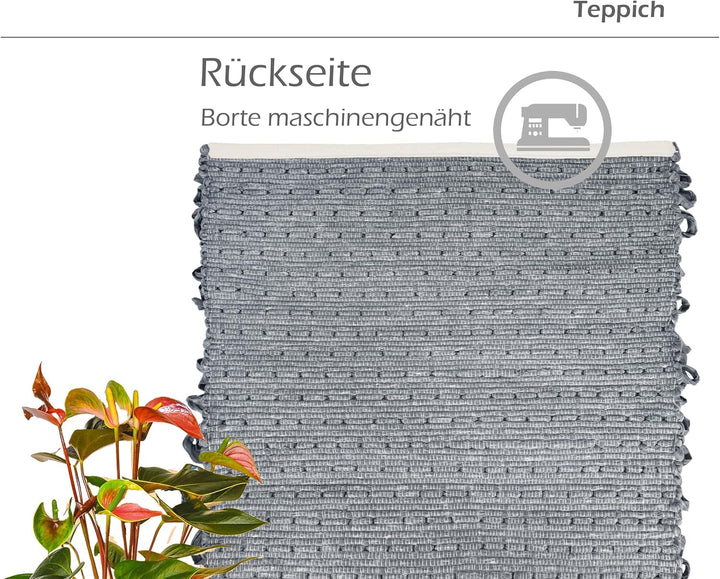 Lashuma Badeteppiche waschbar Rauch - Grau, extra weiche, Flauschiger Badvorleger 50x70 cm 50x70 cm