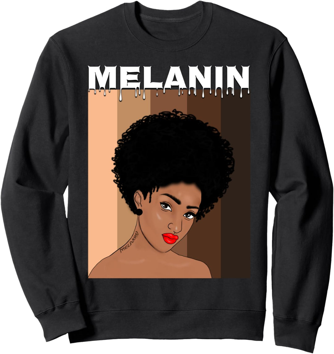 Oheneba: Melanin Afro Girl Sweatshirt
