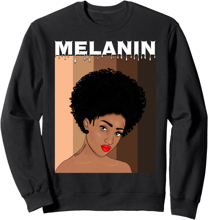 Oheneba: Melanin Afro Girl Sweatshirt