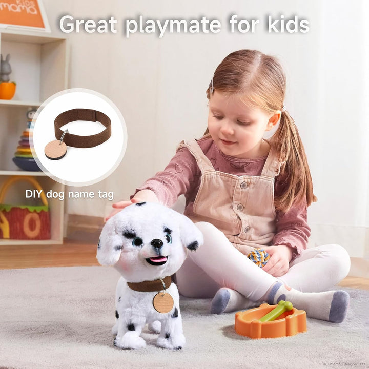 OR OR TU Hund Spielzeug Plüschwelpe Elektronische Haustiere mit Ferngesteuerter, der Läuft und Bellt