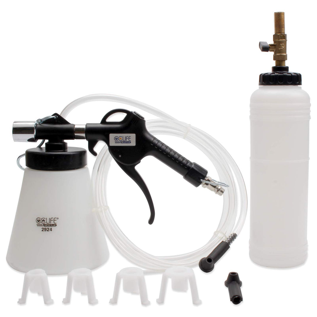 CCLIFE 0,75L Bremsenentlüftungsgerät Auto Druckluft Bremsenentlüfter Bremsflüssigkeitswechselgerät m
