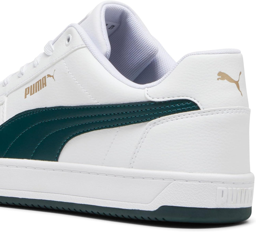 PUMA Herren Caven 2.0 Sneaker 36 EU Puma White Dark Myrtle Puma Gold, 36 EU Puma White Dark Myrtle P