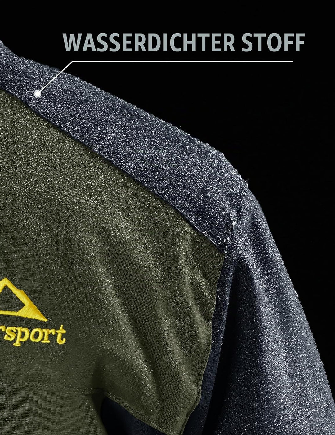MAGCOMSEN Herren Winter Fleecejacke Warme Gefüttert Skijacke Outdoor Winddicht Wasserdicht Jacke Ver