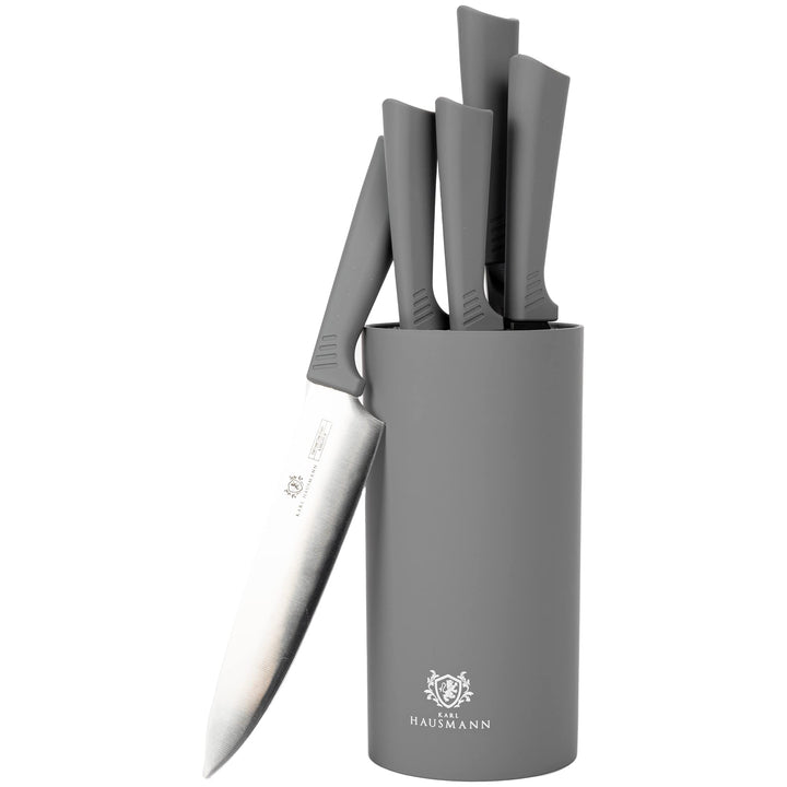 Messerblock mit Messer - 5 teilig - Messerset und Messer Block - Küchenmesser Set - Kitchen Knife Se