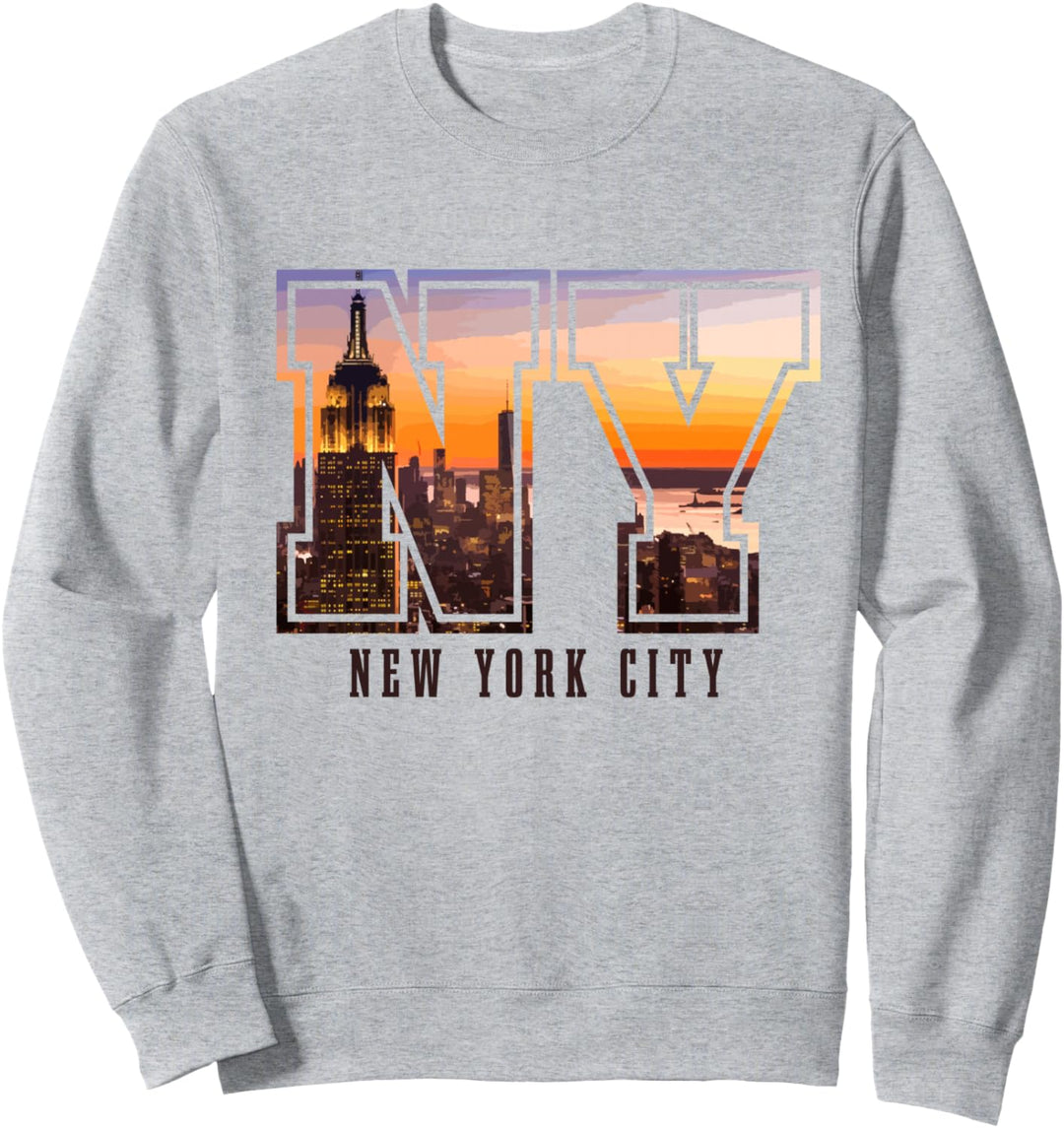 New York City NYC NY Skyline USA Amerika Souvenir Geschenk Sweatshirt