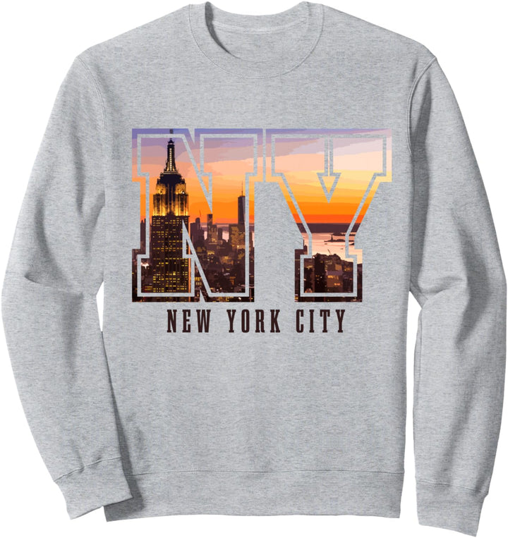 New York City NYC NY Skyline USA Amerika Souvenir Geschenk Sweatshirt