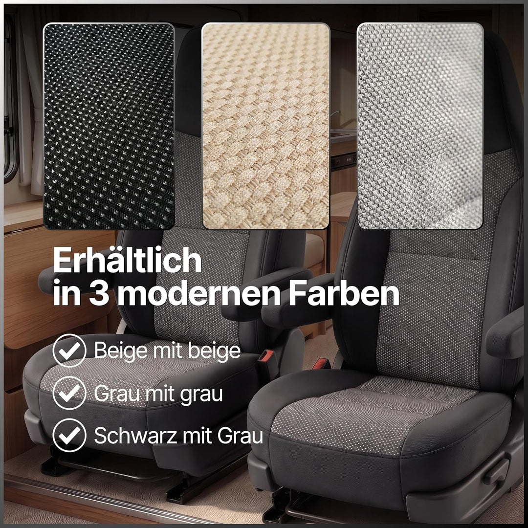 Generisch Sitzbezüge für Wohnmobile, Pilotsitze, Fahrersitz und Beifahrersitz, 2 Sitzer, Hochwertige