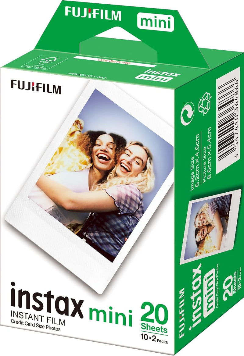 INSTAX Mini 12 Sofortbildkamera Mint-Green + Mini Film Standard (20/PK) Mint-Green mit Instant Film