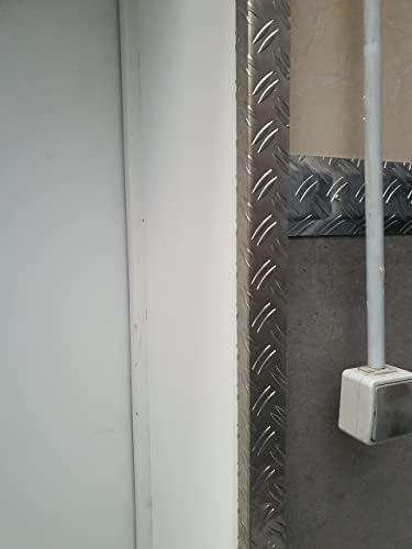 Aluwinkel, 1250mm Aluwinkel 20x20 mm Schenkelinnenmass aus Alu Riffelblech Duett 2,5/4,0 mm stark L-