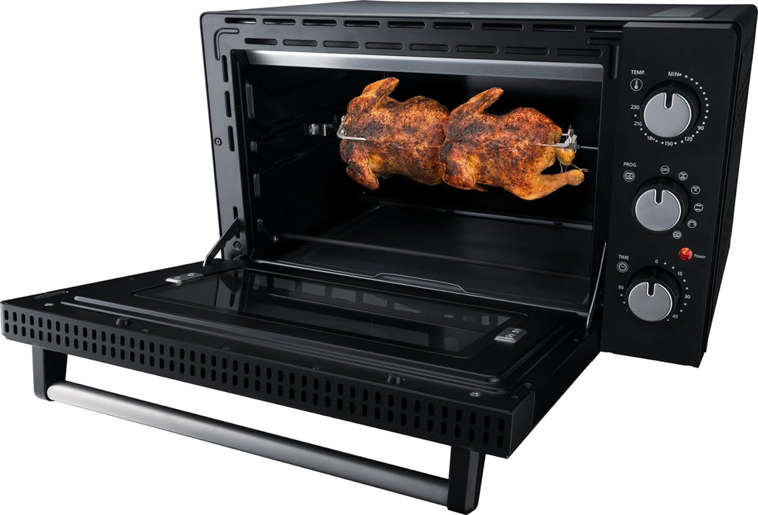 Steba Grillbackofen KB M42, wirksame Geh?useisolation, Drehspie? f?r 2 H?hnchen, Umluft zuschaltbar,