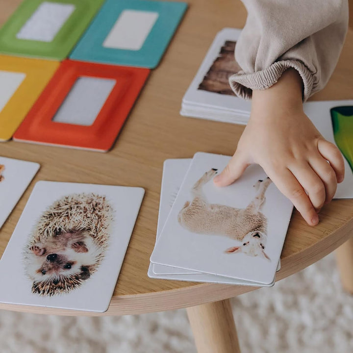 Headu - Flashcards Tactile Montessori - Lernspiel für Kinder von 1 bis 4 Jahren Single, Single