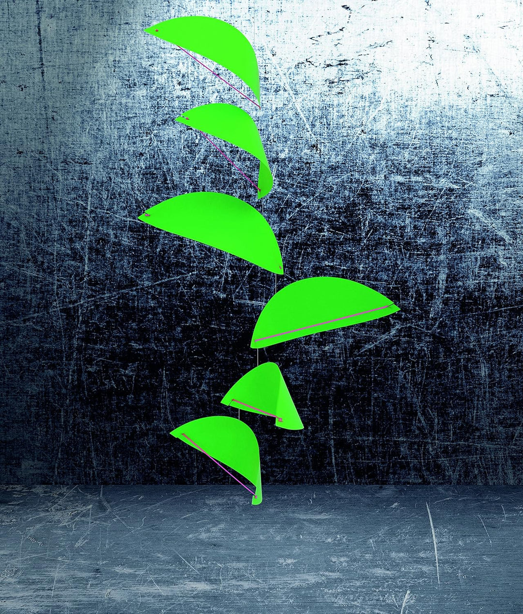 Flensted 150g Kites, Green Mobile, Stahl, grau/pink, 80x38cm