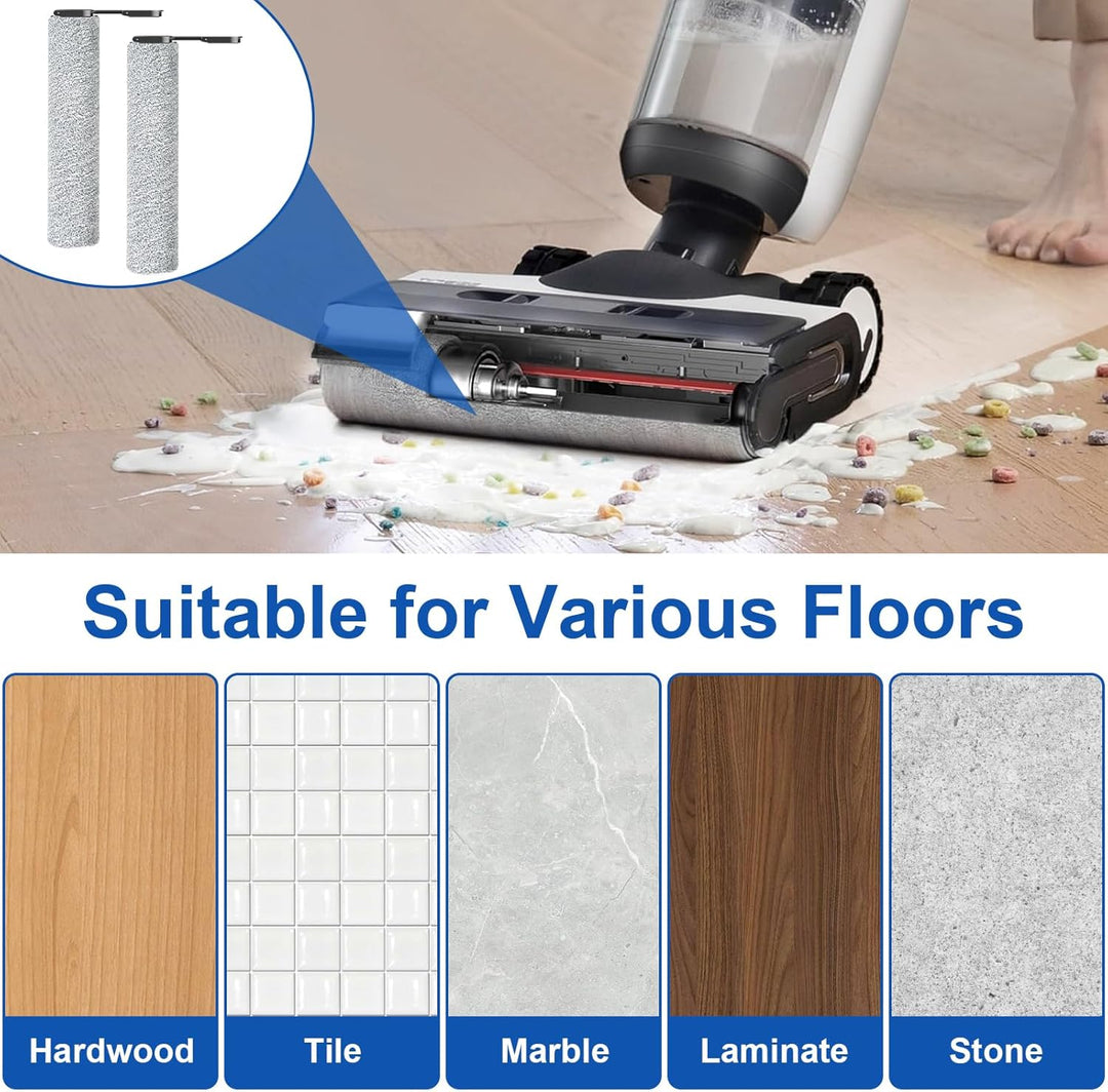 Fixbetter Ersatzbürstenrolle und HEPA-Filter Zubehör für Tineco FLOOR ONE S7 Combo / S7 Flashdry/SWI