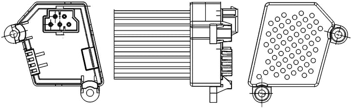 BEHR HELLA SERVICE 5HL 351 311-521 Regler, Innenraumgebläse