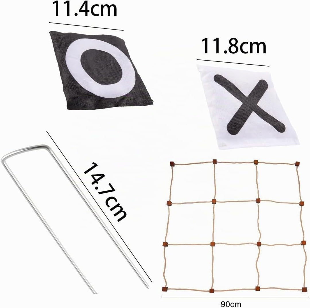 Ein Set Mit Einem Sporttages-Set Für Den Aussenbereich, Riesigen Tic-Tac-Toe-Sitzsack-Wurfspielen Fü