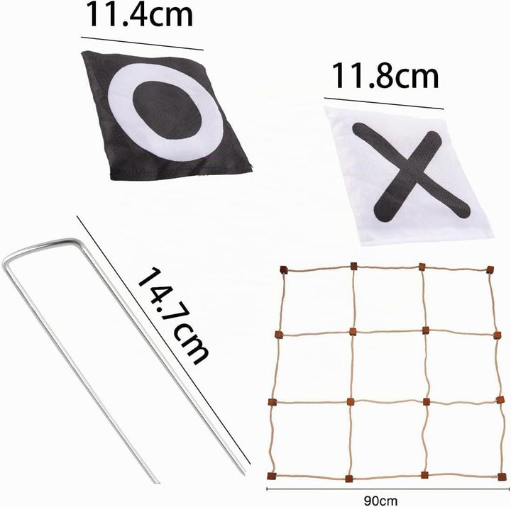 Ein Set Mit Einem Sporttages-Set Für Den Aussenbereich, Riesigen Tic-Tac-Toe-Sitzsack-Wurfspielen Fü