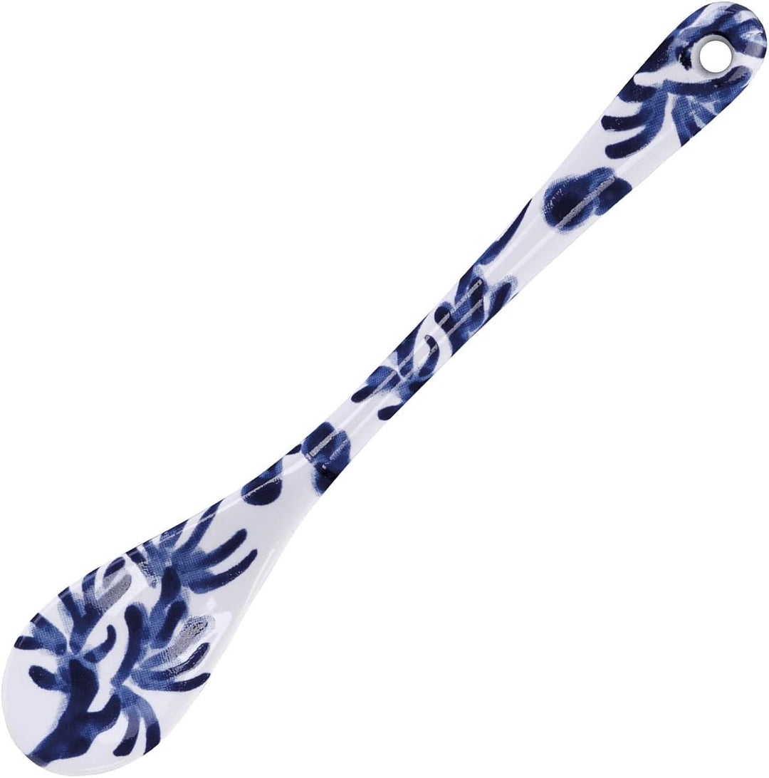 TOKYO design studio Flora Japonica 6-er Löffel-Set blau-weiss, 13 cm lang, asiatisches Porzellan, Ja