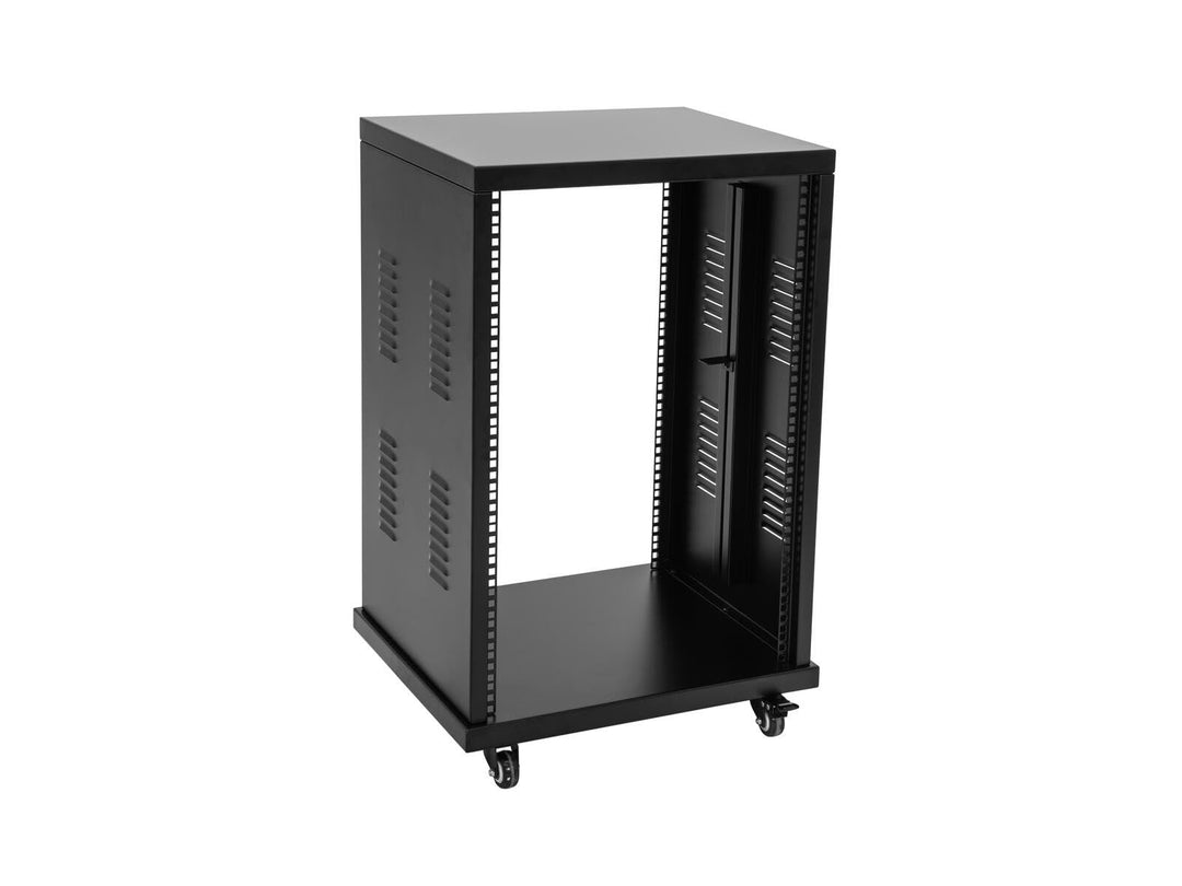 ROADINGER Stahl-Rack SR-19, 20HE | Pulverbeschichtetes Stahl-Rack, ideal für Festinstallationen