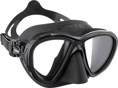 Cressi Unisex-Adult Quantum + Itaca Ultra Dry Combo Schnorcheln Set Einheitsgrösse Schwarz/Schwarz,