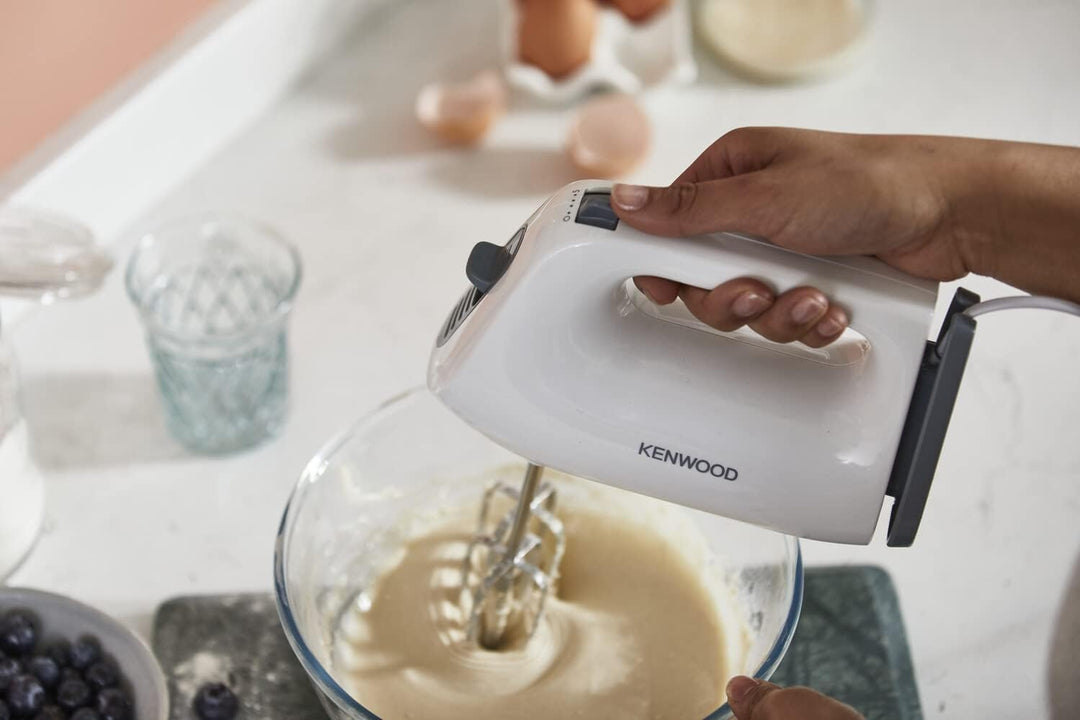 Kenwood QuickMix Lite HMP10.00WH Handmixer, Handrührgerät mit SureEject-Entriegelung und Kabelaufwic