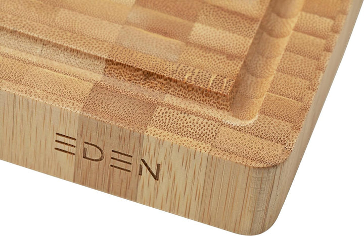 Eden Schneidebrett aus Bambus mit Gummifüssen, 45 cm x 30 cm, EQP012