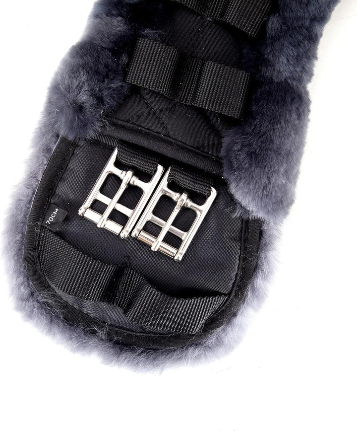 Merauno® Lammwolle Konturgurt Sattelgurt, Kurzgurt Dressurgurt, aus Qualitäts Merino Lammwolle, spez