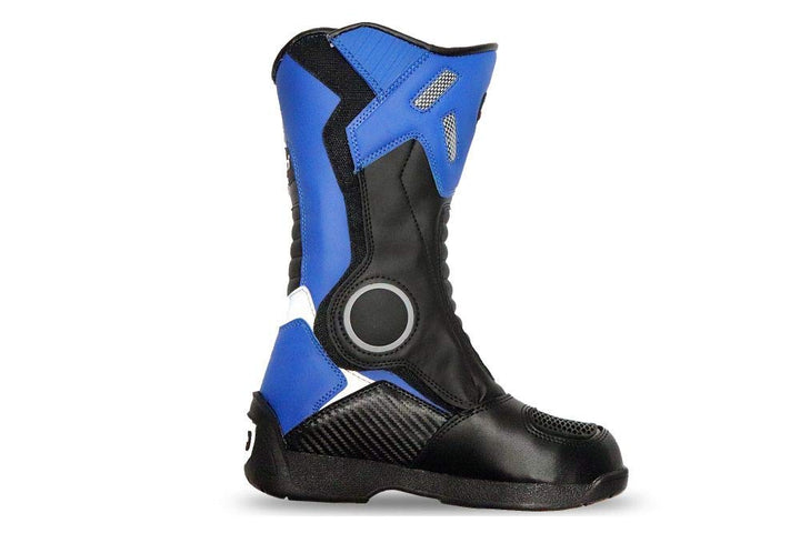 Kimo Kinder Motorradstiefel Protect Boots (Blau, 36)