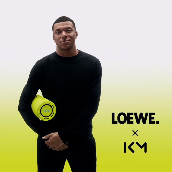 Loewe We Hear Pro, Bluetooth Lautsprecher in Kooperation mit Kylian Mbappé, Bluetooth Box, 100 W, Wa