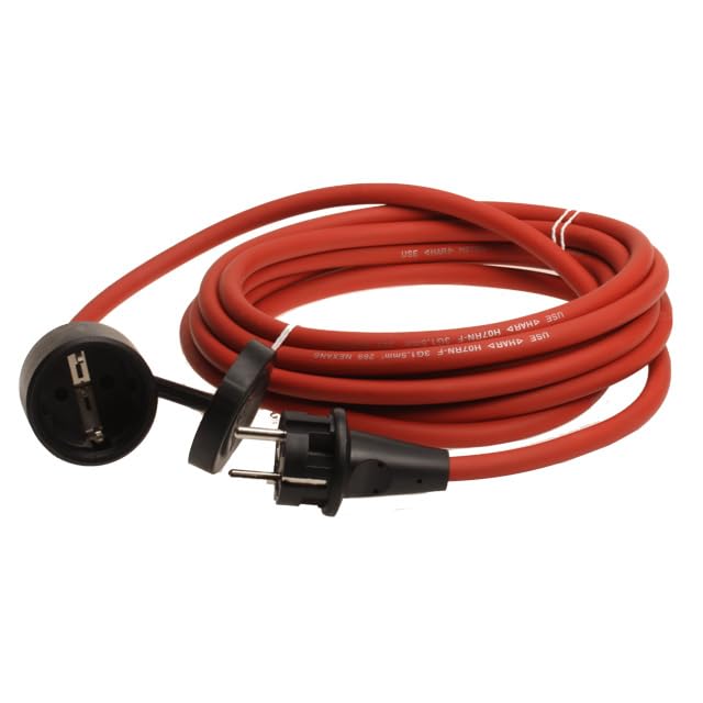 Schuko-Verlängerungsleitung H07RN-F 3G1,5 | 230V - 5m, 10m, 20m | Gummileitung mit Schutzkontakt | V