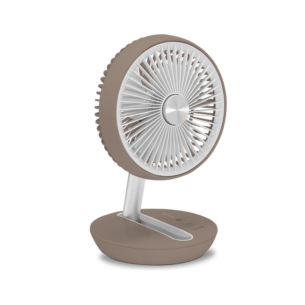 TROTEC Tischventilator TVE 2 B – Leiser Mini-Ventilator, 25 W, 2 Stufen, 360° drehbar, ideal für Bür