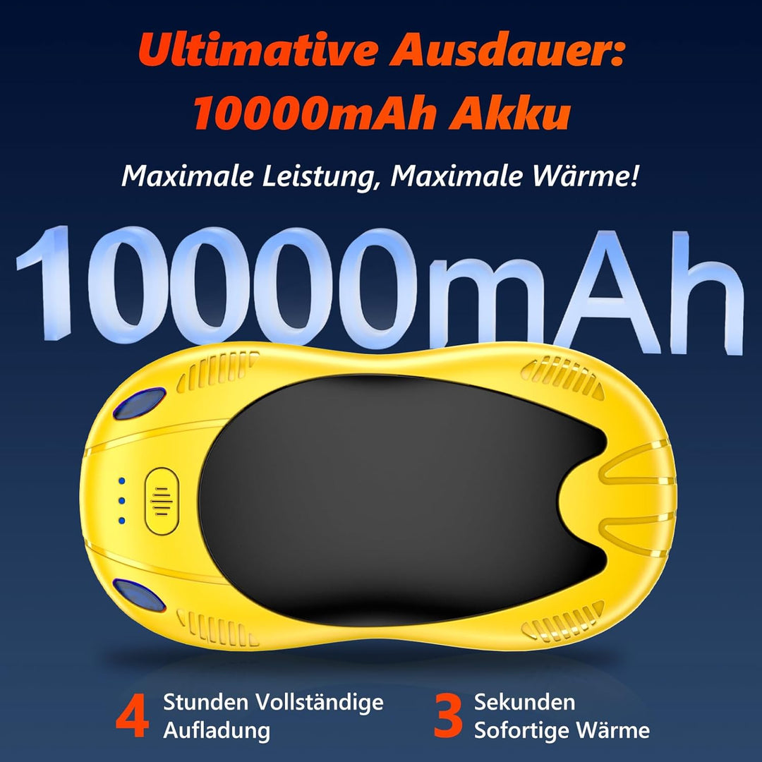 Handwärmer Elektrisch 2er, Taschenwärme, USB Taschenwärmer Wiederverwendbar mit 3 Wärmestufen, Winte