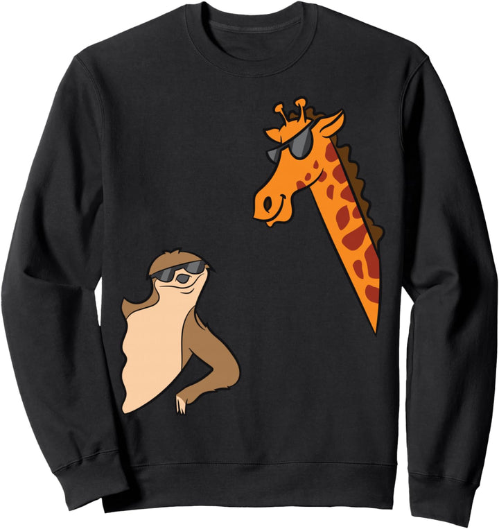 Giraffe und Faultier Kinder Kleinkinder Giraffe Faultier Sweatshirt