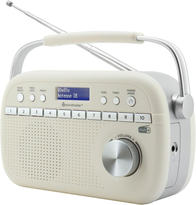 Soundmaster DAB280BE tragbares DAB+ und UKW-RDS Digitalradio mit Kopfhörerbuchse …