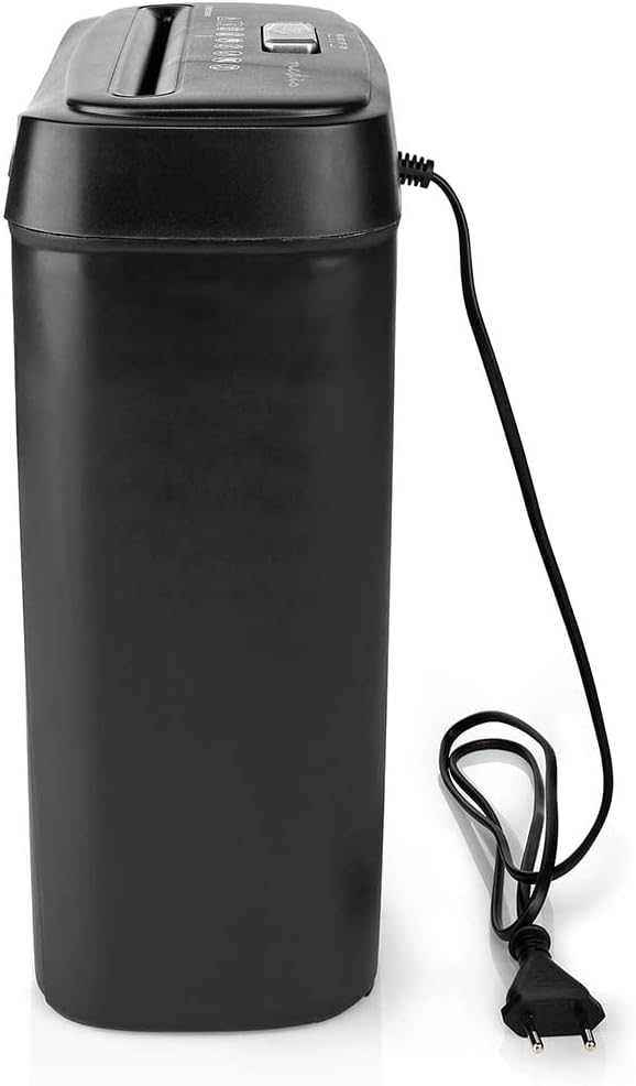 Aktenvernichter - 6X A4-Seiten - 10 l - Sicherheitsnorm: DIN 2-190 W - Schwarz