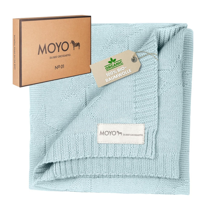 MOYO Babydecke - traumhafte Babydecke Baumwolle (100% Bio, GOTS) - 100% klimaneutral - atmungsaktive