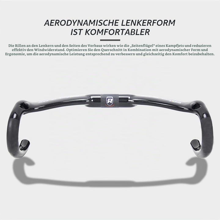 RXL SL rennrad carbon lenker 31.8mm schwarz 3K glänzend Aero Tropfen Lenker Interne Kabel für Racing