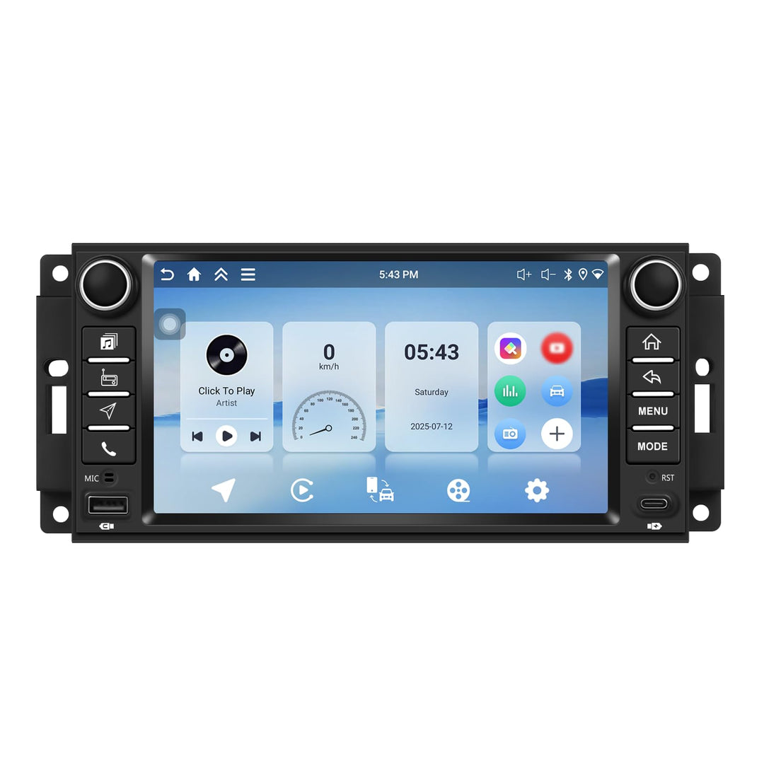 Rimoody 4G+64G Android Autoradio für Jeep Wrangler 2007-2018 Compass Grand Cherokee Commander Wirele