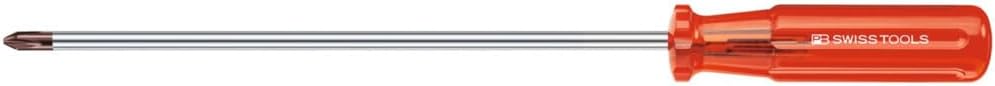 PB Swiss Tools Langer Schraubendreher für Phillips mit Kunststoffheft 2/250 mm