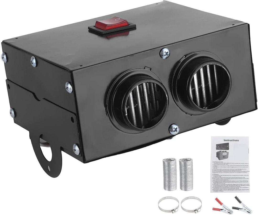 Heizung 12V 600W,Tragbare Autoheizung Heizluefter Wärmer Defroster,2 Loch 5 Sekunden Schnellheizung