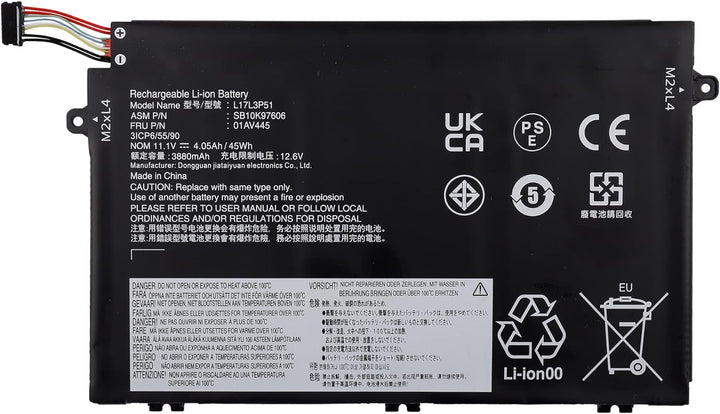 Swark Laptop Akku L17L3P51 L17C3P51 Kompatibel mit [Lenovo] ThinkPad E480 E485 E490 E495 E580 E585 E
