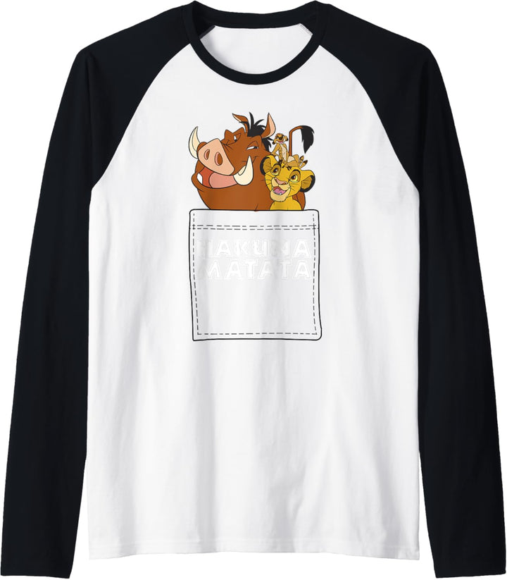 Disney Lion King Hakuna Matata Friends Pocket Raglan