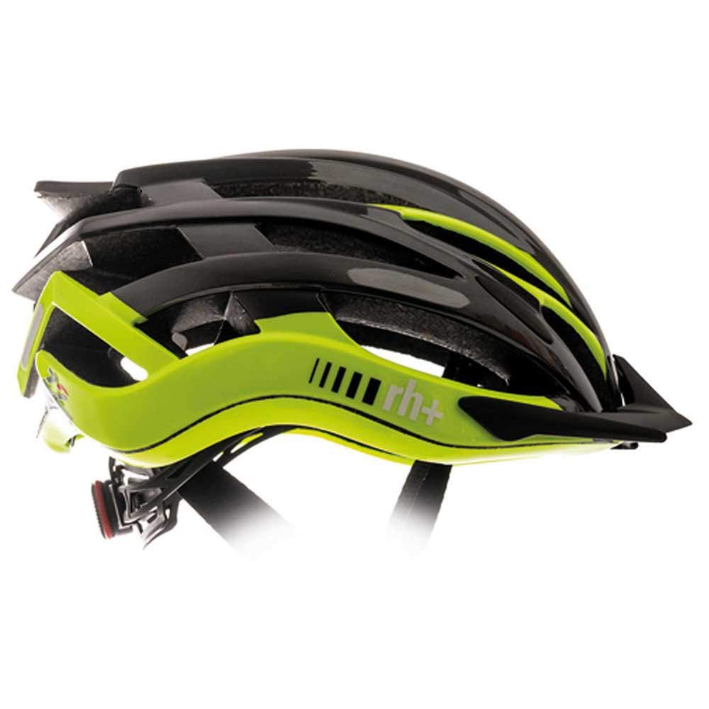 zerorh+ Helmet Twoinone Fahrradhelme Permanent Unisex - Erwachsene, Shiny Anthracite Metal-Shiny Yel
