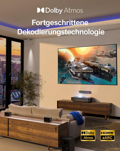 ULTIMEA 5.1 Dolby Atmos Soundbar, 3D Surround Sound System, Soundbar für TV Geräte mit Subwoofer, 2