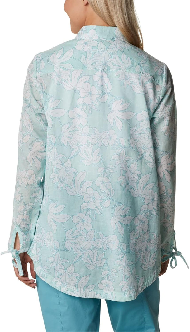 Columbia Damen Tunic Camp Henry II Tunika XS Icy Morn Lakeshore Floral, XS Icy Morn Lakeshore Floral