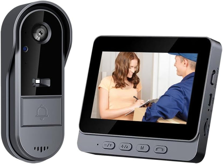 TKMARS Kamera Klingel Haustür Videoklingel Türklingel mit Kamera Kabellos 2.4G Drahtlose Bluetooth-V