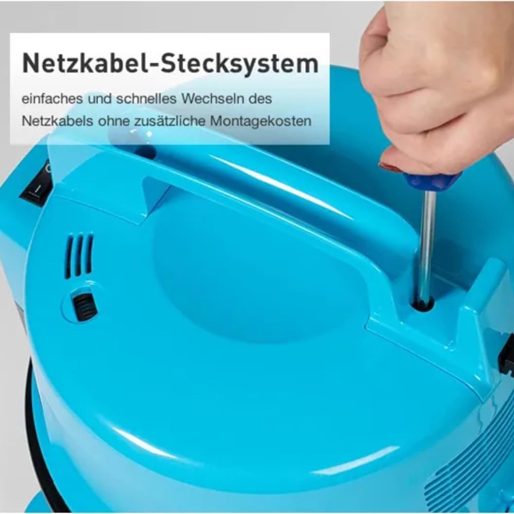Hitachi Staubsauger CV-400 Pro, Hellblau, tütenlos