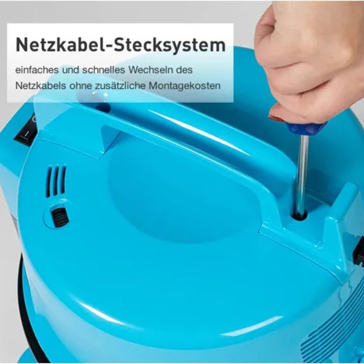 Hitachi Staubsauger CV-400 Pro, Hellblau, tütenlos