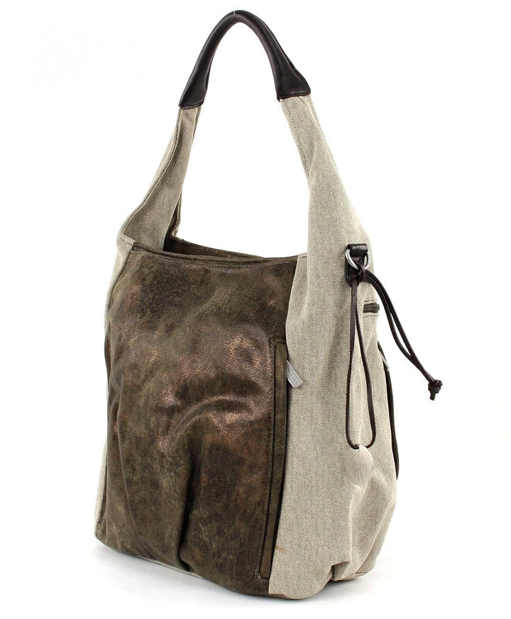 LÄSSIG Baby Wickeltasche Babytasche Stylische Tasche inkl. Wickelzubehör/Casual Hobo Bag olive / bei