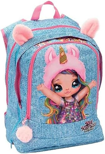 Nanana 21 ausziehbarer Rucksack mit gepolsterten Schultergurten und Rückenlehne, Vorder- und Innenta